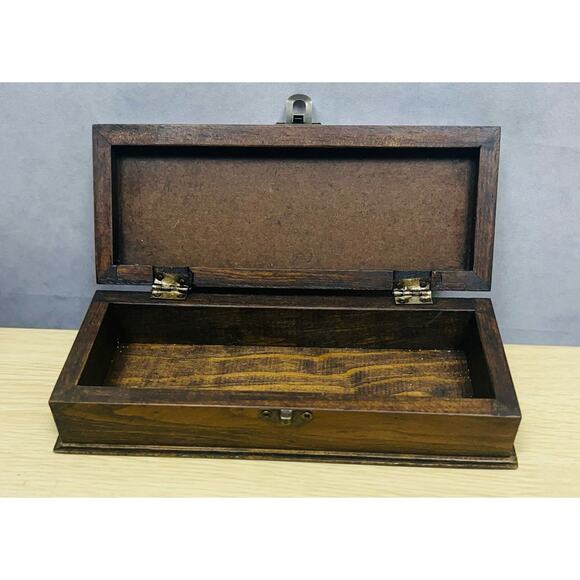 Vintage Tile Glass jewelry Tile Trinket Box Made in Mexico - Picture 3 of 10